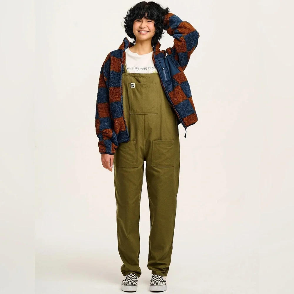 Lucy & Yak Original Cotton Dungarees burgundy maroon - Picture 10 of 10